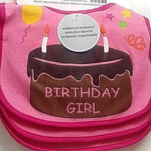 Birthday Girl Toddler Bib